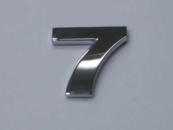 Chrome Euro Numbers 7